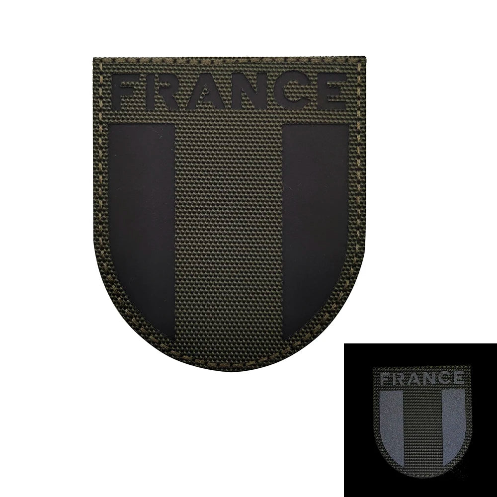 Patch Tactique France GIGN Infrared – Brodé avec Drapeau et Effet Réfléchissant IR - BLACKBEARD OUTDOOR INDUSTRIES