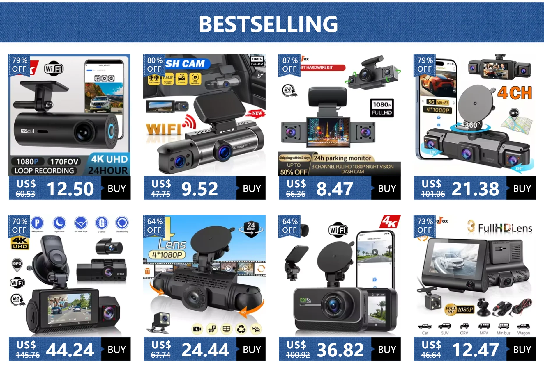 caméra embarquée 1080P Wi-Fi Ma boutique