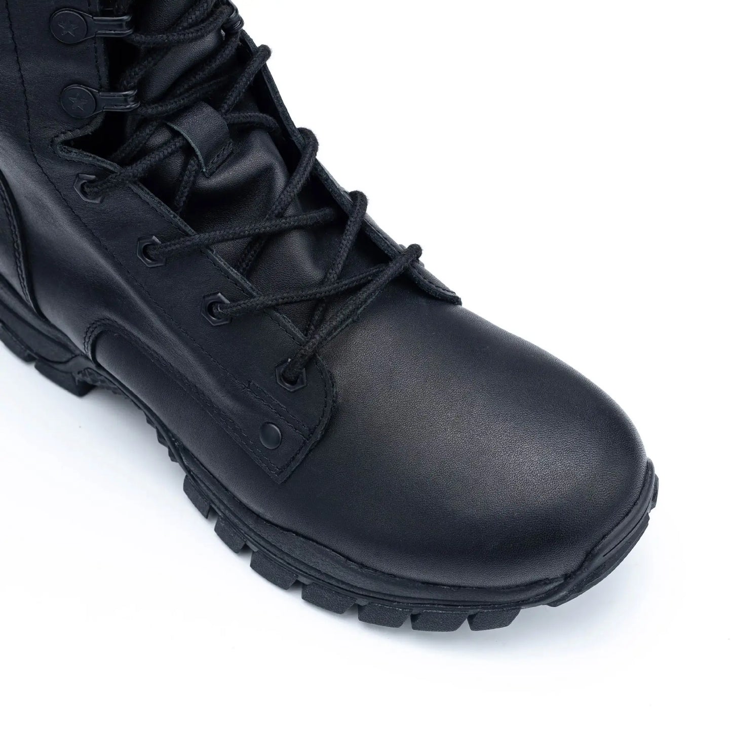 Rangers Tactiques d'Intervention Cuir Véritable – Imperméables Zip Unisexe