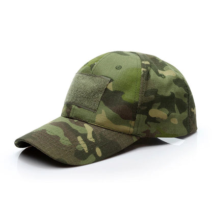 Casquette militaire camouflage tactique avec velcro, réglable