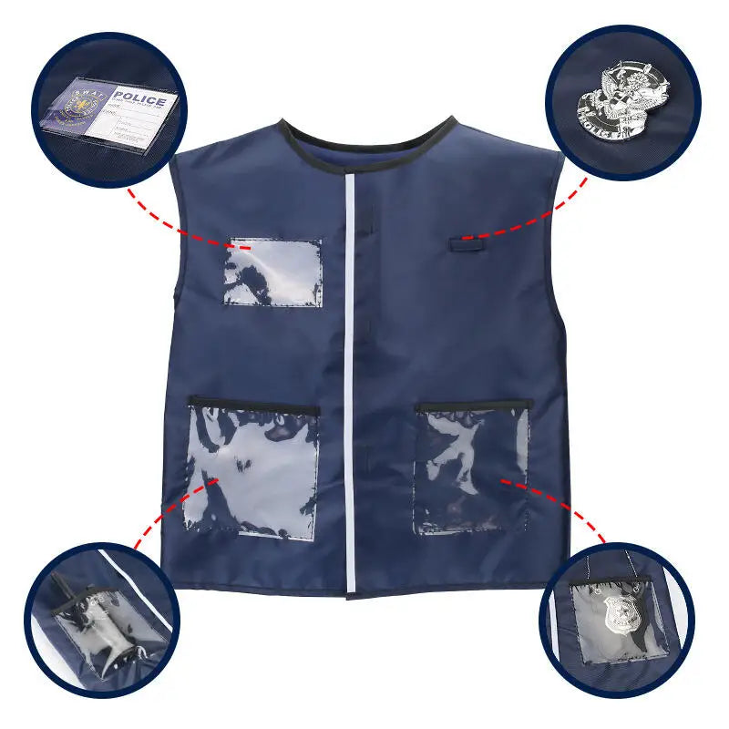 Costume Policier Enfant Complet – Déguisement Police avec Accessoires Halloween - BLACKBEARD OUTDOOR INDUSTRIES