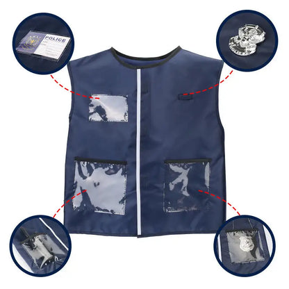 Costume Policier Enfant Complet – Déguisement Police avec Accessoires Halloween - BLACKBEARD OUTDOOR INDUSTRIES