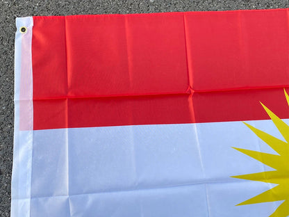 Drapeau Kurde - 90x150 cm (Kurdistan) BLACKBEARD OUTDOOR INDUSTRIES