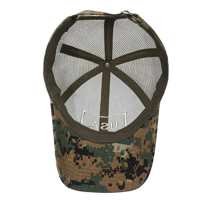 Casquette Baseball Drapeau Américain Brodé – Camouflage Respirante Unisexe | 14 Coloris - BLACKBEARD OUTDOOR INDUSTRIES