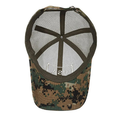 Casquette Baseball Drapeau Américain Brodé – Camouflage Respirante Unisexe | 14 Coloris - BLACKBEARD OUTDOOR INDUSTRIES