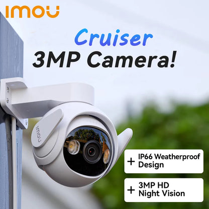 Caméra extérieure IMOU Cruiser 2 – 3MP | Vision nocturne couleur intelligente | Wi-Fi | Étanchéité IP66 | Détection humaine IA Ma boutique