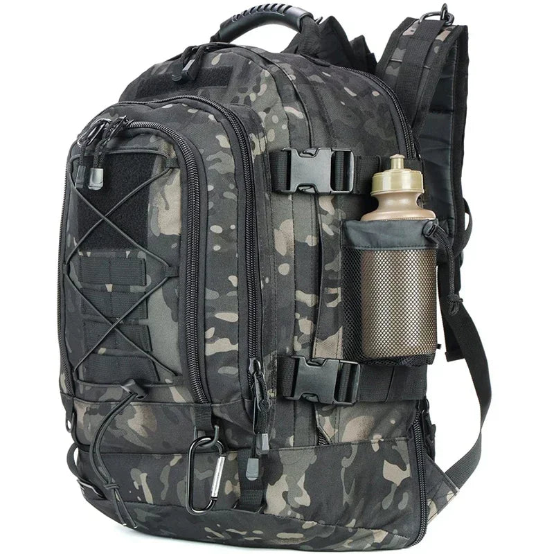 Sac à Dos Tactique Militaire 60L LQARMY – Rucksack MOLLE pour Randonnée, Camping et Chasse - BLACKBEARD OUTDOOR INDUSTRIES