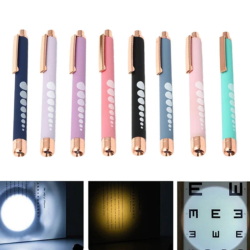 Stylo-Lampe Médical LED – Lampe de Poche Mini Infirmier & Médecin Lumière Blanche/Jaune