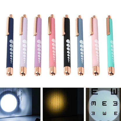 Stylo-Lampe Médical LED – Lampe de Poche Mini Infirmier & Médecin Lumière Blanche/Jaune