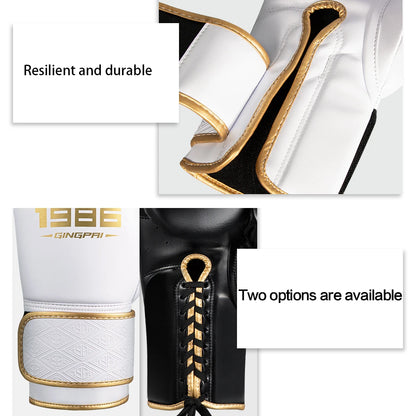 Gants de Boxe Professionnels Adulte Cuir PU – Sanda, Muay Thai, MMA, Sparring | 8 à 14 oz | Homme & Femme | 4 Coloris - BLACKBEARD OUTDOOR INDUSTRIES