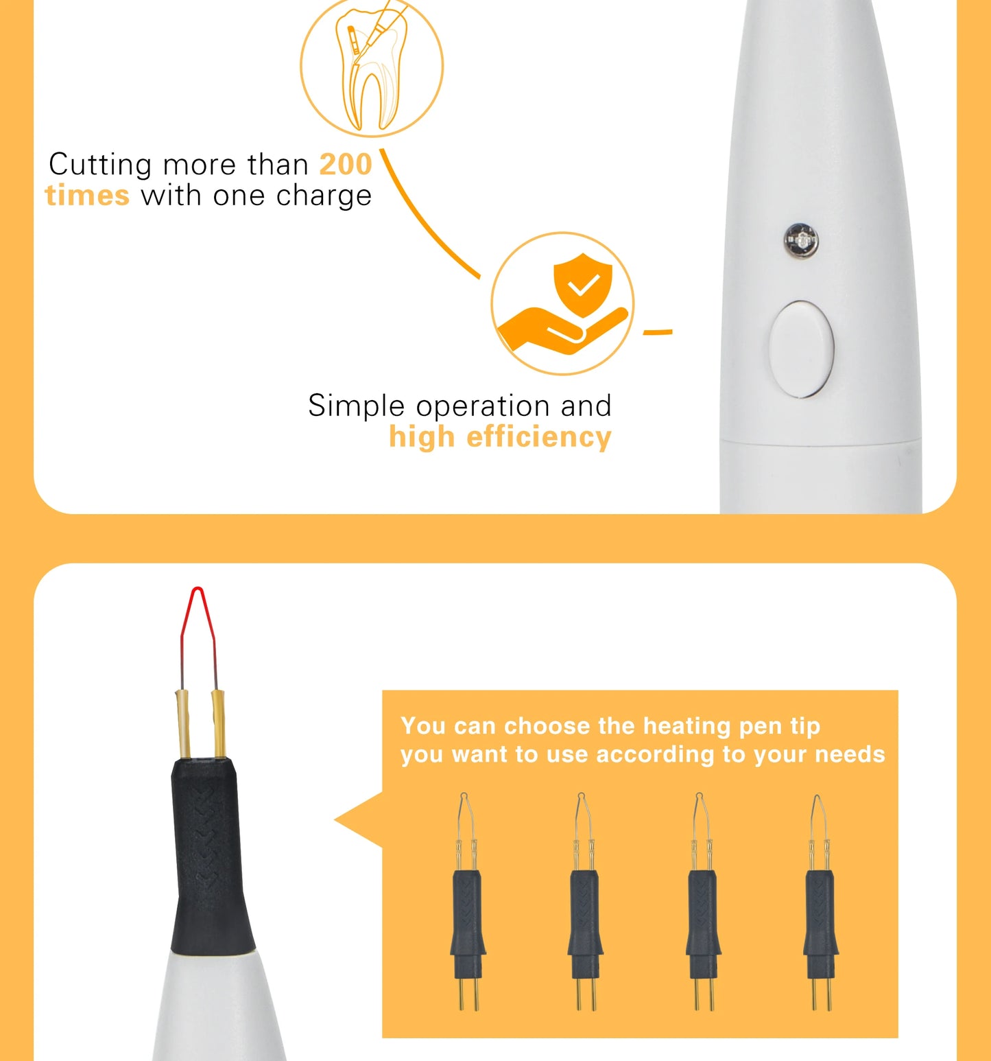 Stylo Hémostatique à Électrocoagulation – 4 Embouts, Coupe Dentaire et Gingivale, Recharge Sans Fil - BLACKBEARD OUTDOOR INDUSTRIES