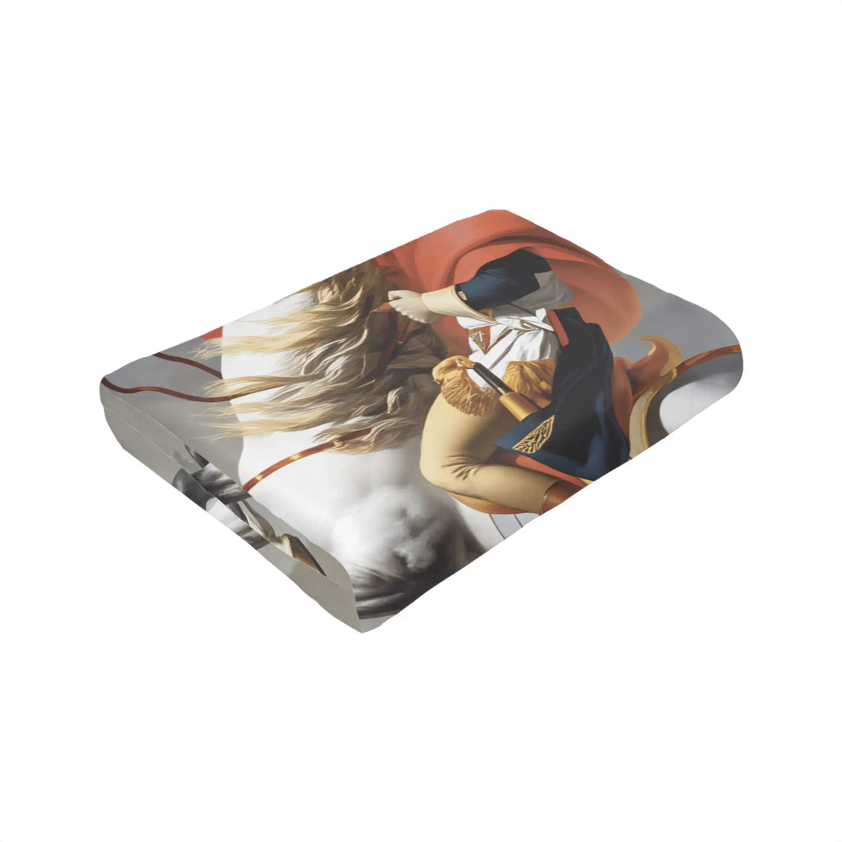 Plaid Polaire Napoléon – Couverture Portrait Historique 100% Polyester