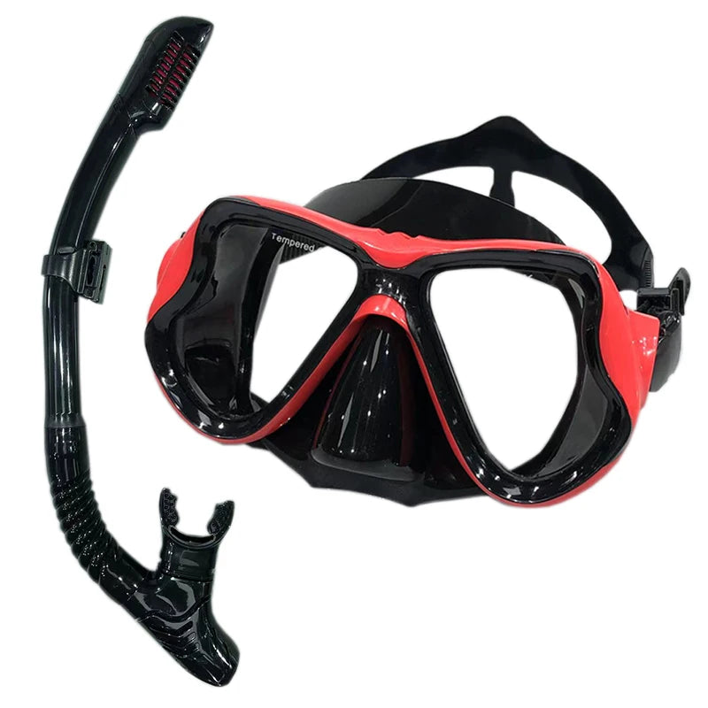 Masque de plongée et snorkeling adulte en verre trempé