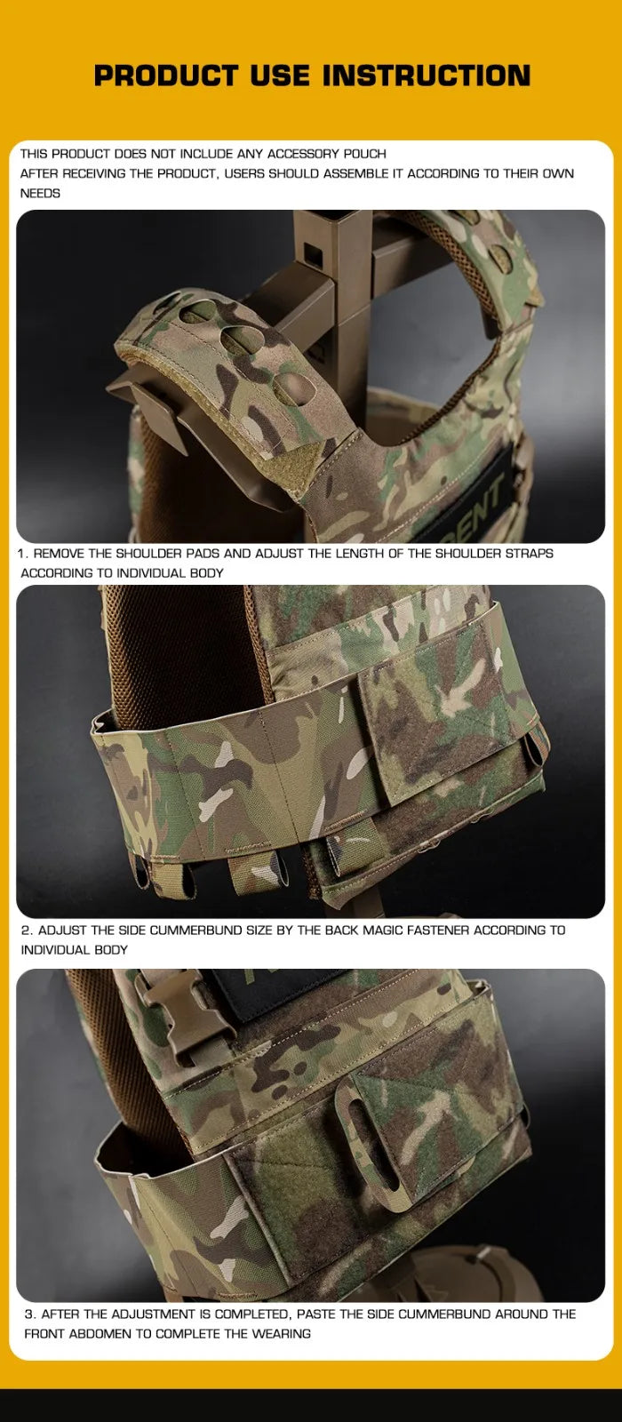 Gilet Tactique FCPC Minimaliste Multi-Mission – Fabrication en Cordura, Léger et Polyvalent, Veste de Chasse - BLACKBEARD OUTDOOR INDUSTRIES