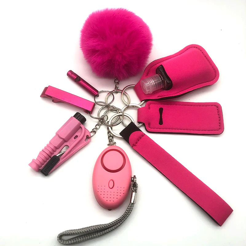 Porte-Clés de Défense Personnelle pour Femme – Alarme Intégrée, Boucle O, Multicolore - BLACKBEARD OUTDOOR INDUSTRIES
