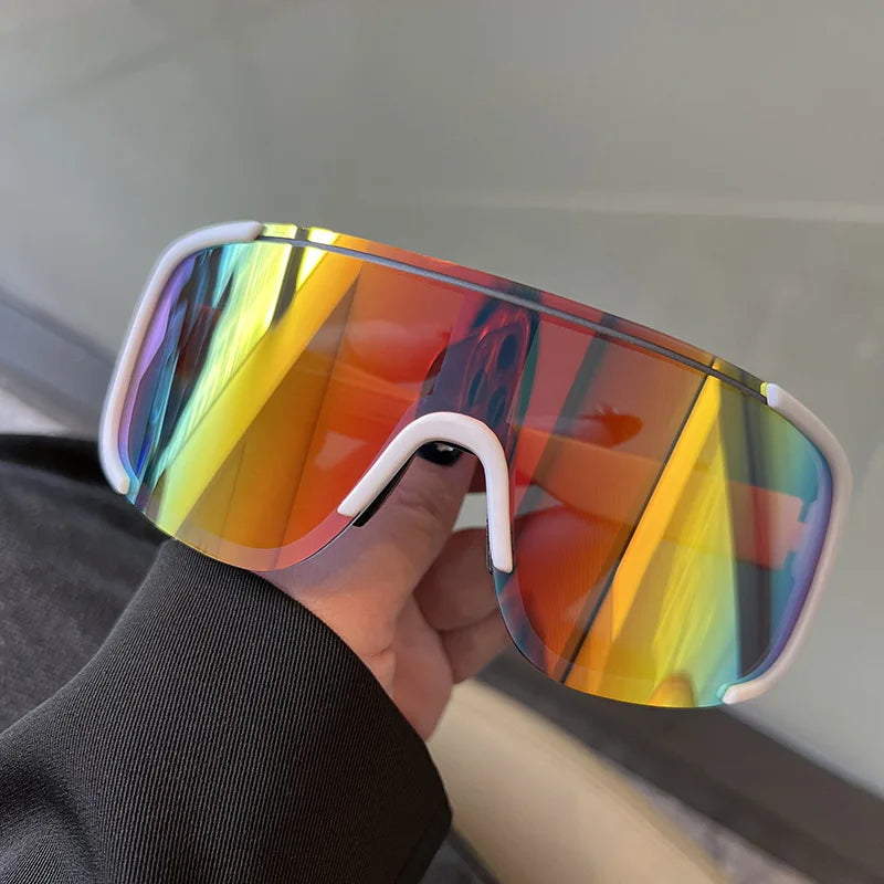 Lunettes de Cyclisme Style Y2K – Verres Miroir Coupe-Vent | Homme & Femme