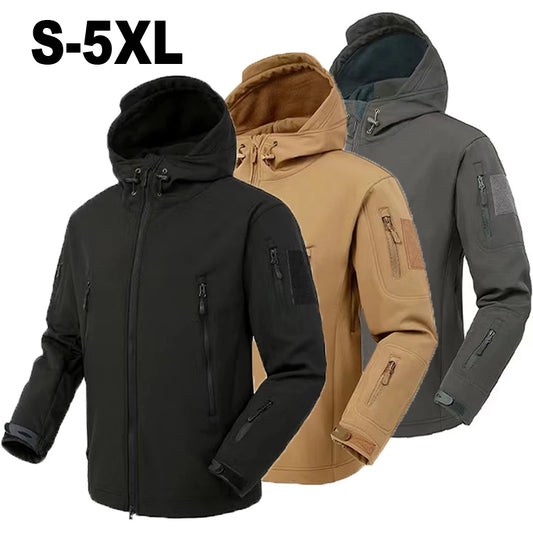 Ensemble Veste & Pantalon Tactique Homme Mazerout | Softshell Imperméable | Fleece Chaud | Randonnée, Pêche, Ski, Sécurité - BLACKBEARD OUTDOOR INDUSTRIES