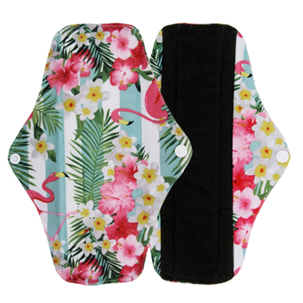 VEJYO – Lot de 5 Serviettes Hygiéniques Lavables en Charbon de Bambou Réutilisables Ma boutique