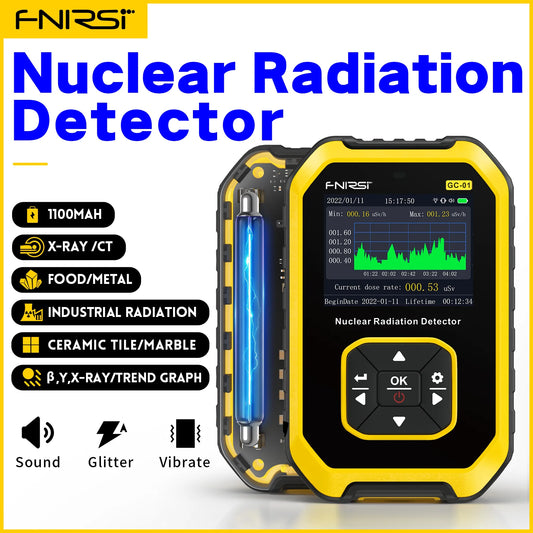 FNIRSI GC-01 – Détecteur de Radiation Nucléaire Personnel, Fiable et Rechargeable - BLACKBEARD OUTDOOR INDUSTRIES