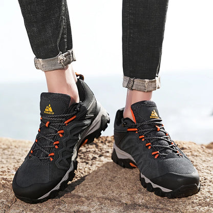 Chaussures de Randonnée Homme HIKEUP - Cuir Respirant, Confort Outdoor