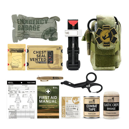 Trousse de Premiers Secours Rhino Rescue EDC – Kit de Survie Trauma Tactique avec Pochette MOLLE - BLACKBEARD OUTDOOR INDUSTRIES