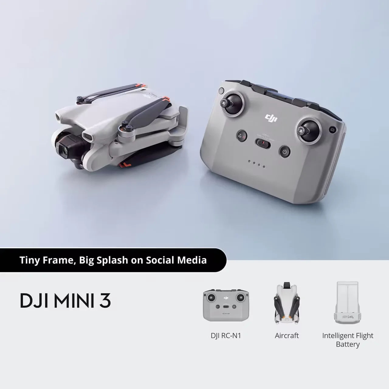 DJI Mini 3 Drone Only / RC-N1 / RC 4K HDR Video Ma boutique