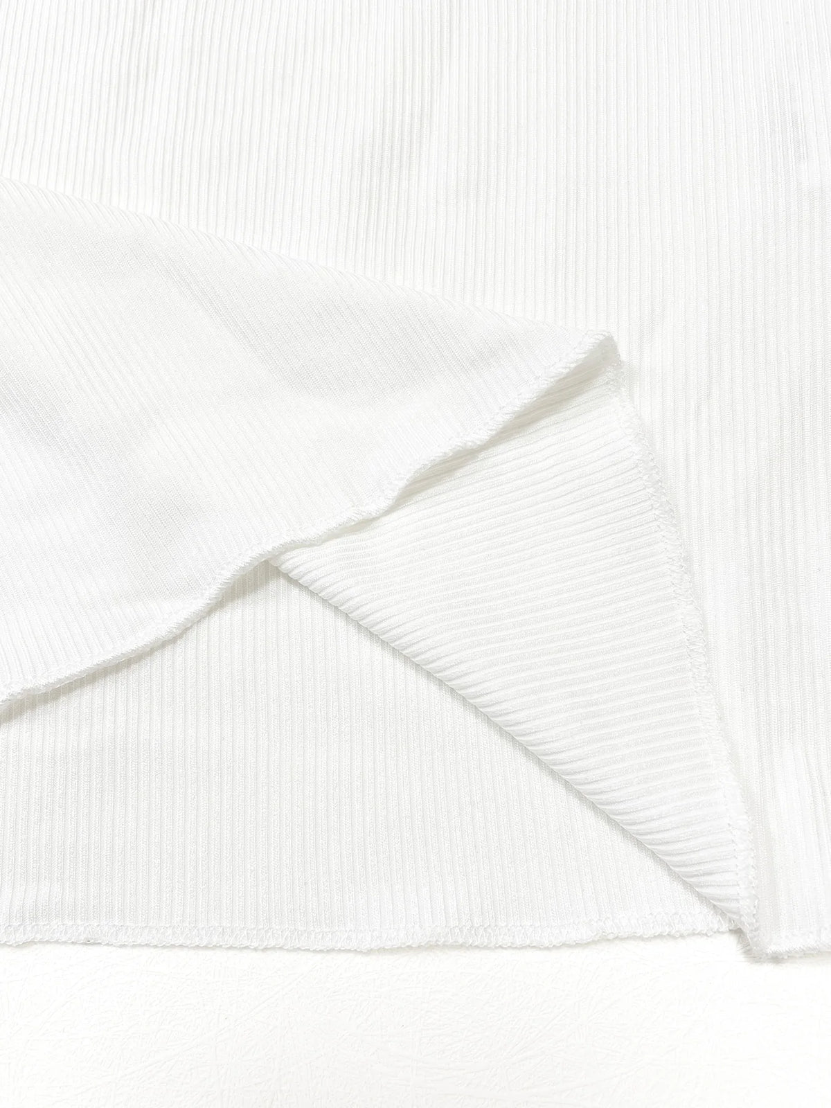 T-shirt côtelé femme manches longues, col rond demi-boutonné