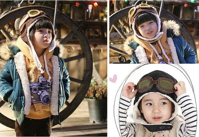 chapeau d'aviateur cosplay pour enfant hiver Ma boutique