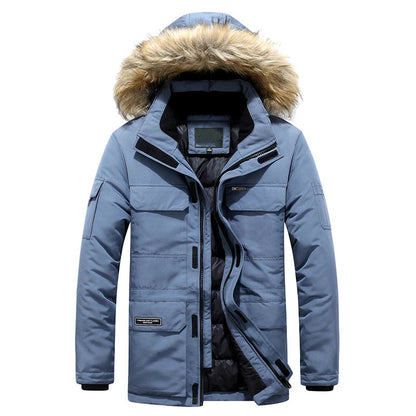 Manteau Hiver Homme WINSTAND - Veste Casual à Capuche, Zip, Poches et Doublure en Polyester BLACKBEARD OUTDOOR INDUSTRIES