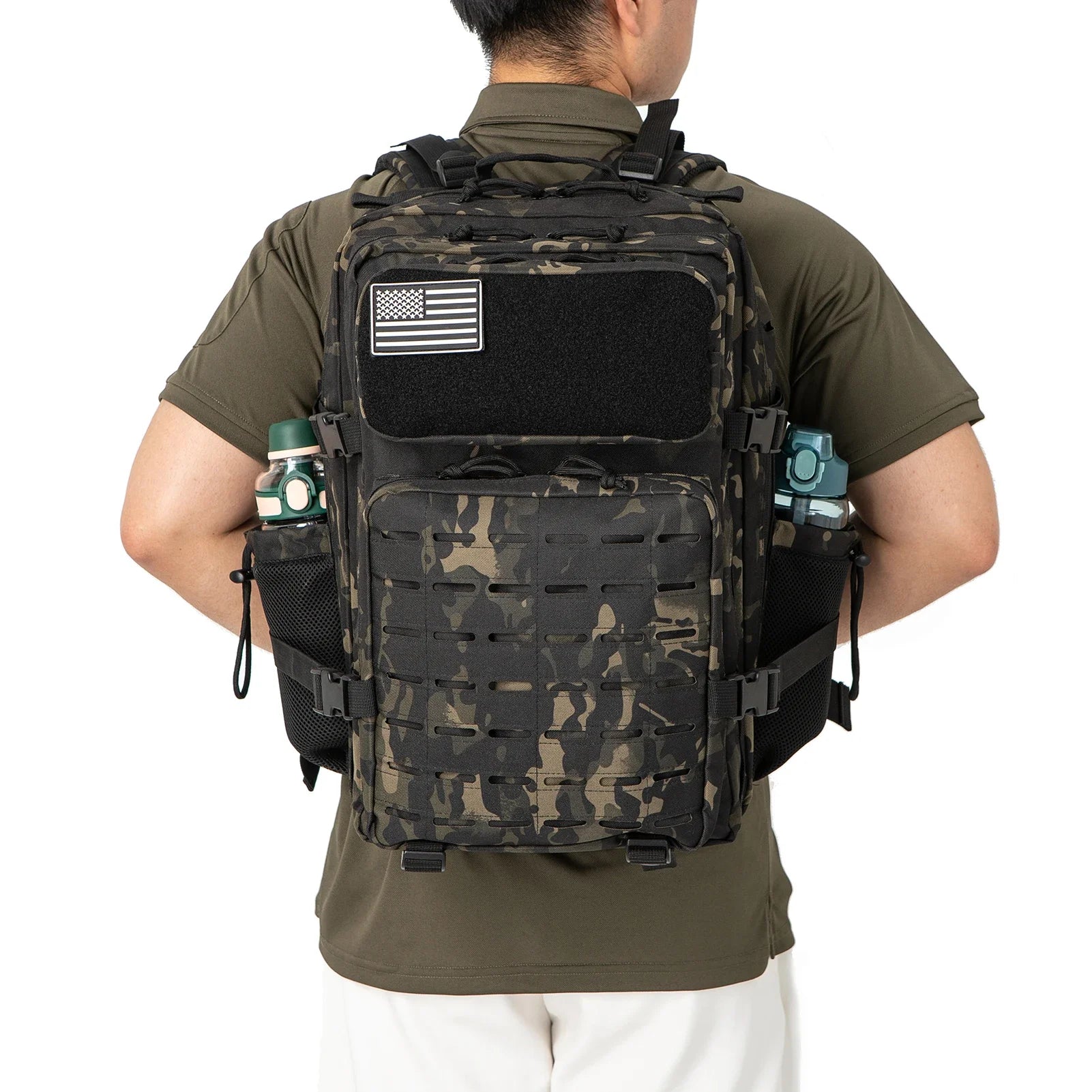 Sac à Dos Tactique Outdoor 25L/45L – Laser Cut MOLLE, Rucksack Polyvalent pour Homme et Femme - BLACKBEARD OUTDOOR INDUSTRIES