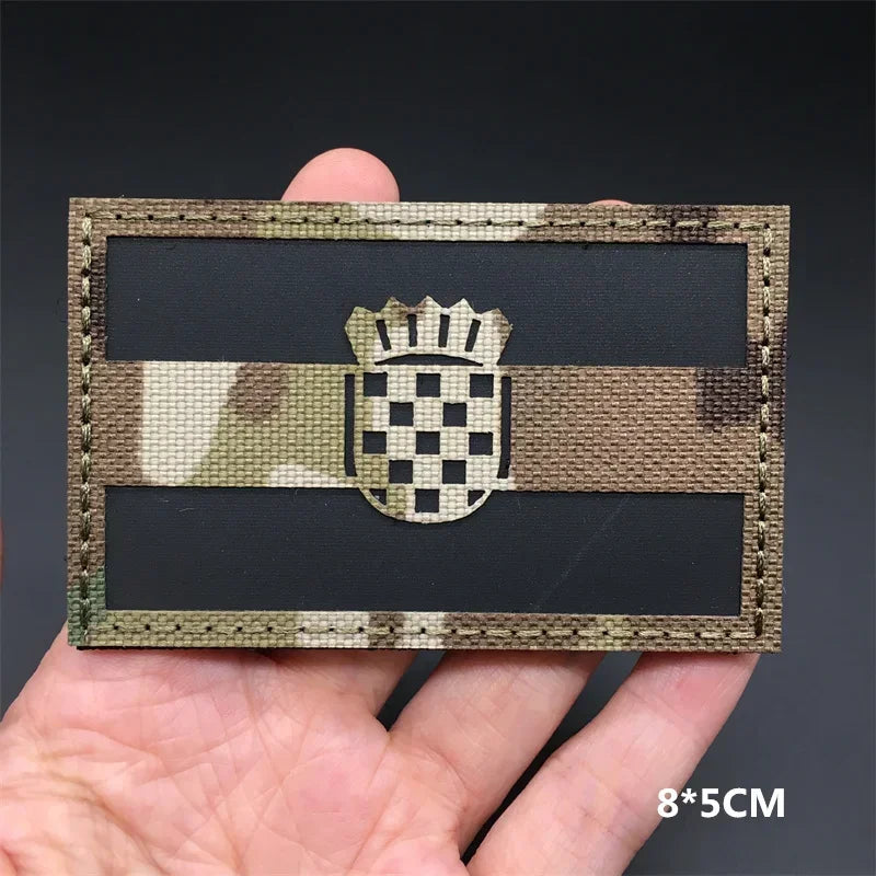 Patches Drapeaux Nationaux 3D Multicam – Réfléchissant IR, Découpe Laser, Hook & Loop | Tactique, Airsoft, DIY | 45+ Pays - BLACKBEARD OUTDOOR INDUSTRIES