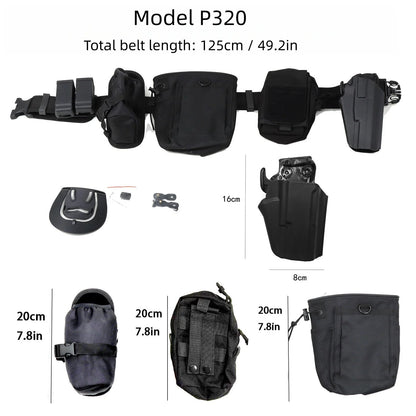 Ceinturon Tactique Décrochage Rapide - Holster et Pochettes IPSC