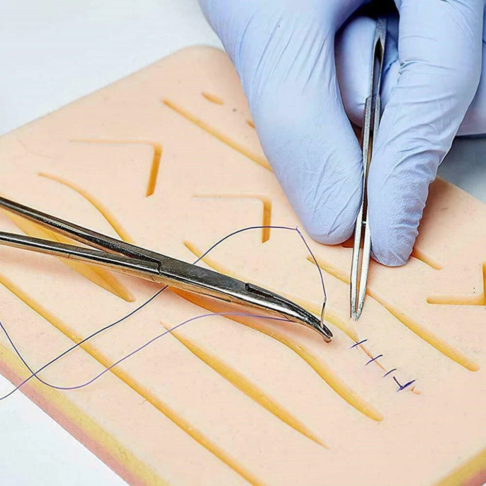Kit de Pratique de Suture pour Étudiants en Médecine - Formation Chirurgicale avec Simulateur de Peau, Ensemble d'Outils d'Enseignement et Matériel Éducatif - BLACKBEARD OUTDOOR INDUSTRIES