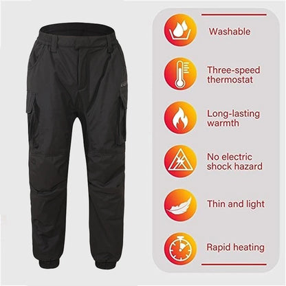Pantalon chauffant USB homme – Hiver & outdoor