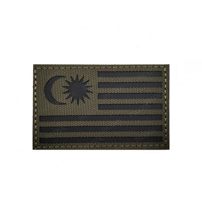 Patch Drapeau Réfléchissant Tactique – Badge Militaire Velcro, 29 Pays, 8x5 cm