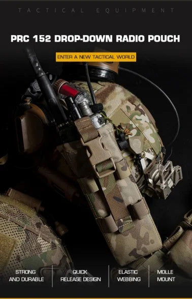 Pochette Radio PRC 152 - Sac Tactique MOLLE pour Walkie-Talkie Outdoor BLACKBEARD OUTDOOR INDUSTRIES