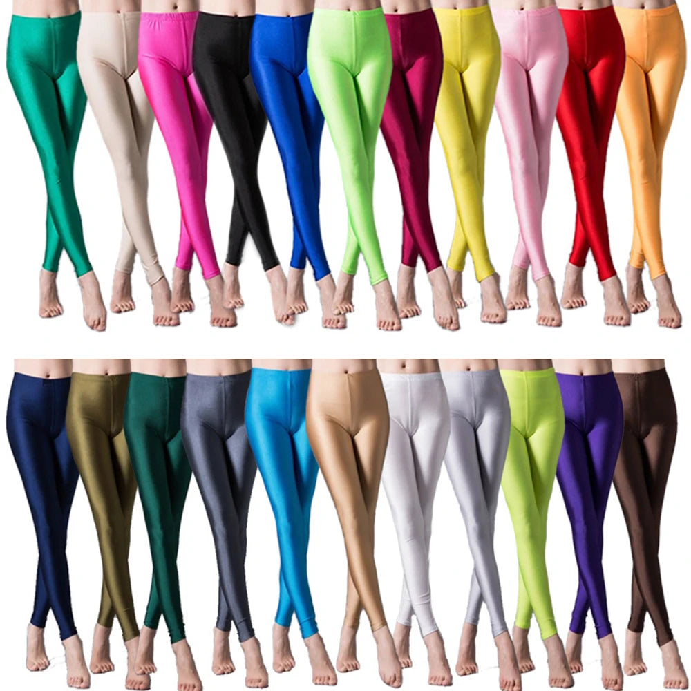 Leggings Skinny Élastiques Femme - Pantalon Crayon Slim Taille Plus, Brillant, Idéal pour Yoga et Activités Sportives - BLACKBEARD OUTDOOR INDUSTRIES