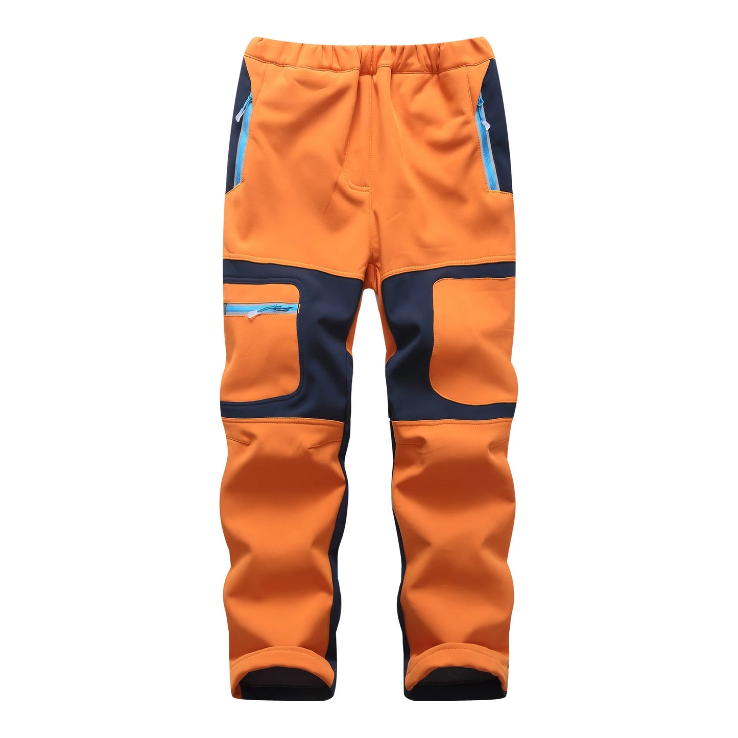 Pantalon Sport Enfant Soft Shell Imperméable Patchwork – Randonnée Escalade – Unisexe – 3 à 14 Ans