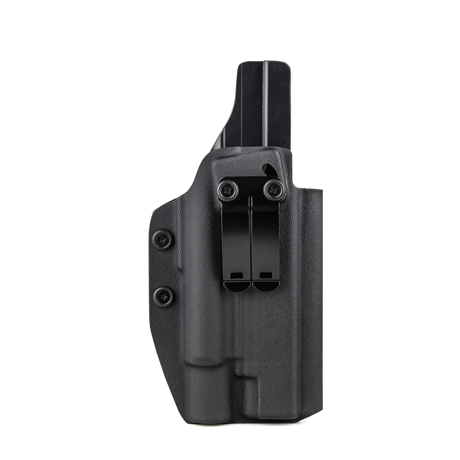 Holster IWB Kydex Glock 19 19X 23 25 32 44 45 + Olight Baldr Pro R – Port Dissimulé Ceinture, Rétention Réglable | Droitier & Gaucher - BLACKBEARD OUTDOOR INDUSTRIES