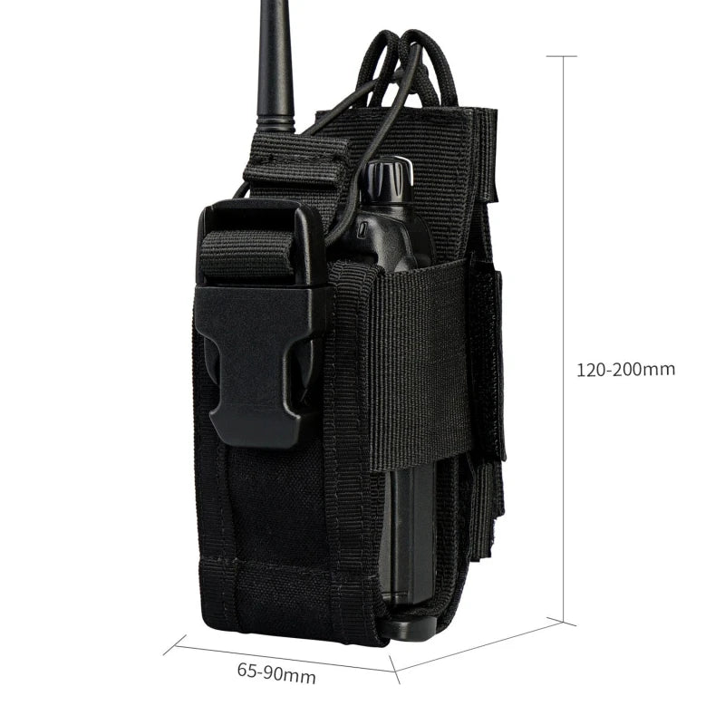 Pochette Radio Tactique MOLLE Oxford – Talkie-Walkie Universel | 8 Coloris | Corde Élastique Réglable - BLACKBEARD OUTDOOR INDUSTRIES