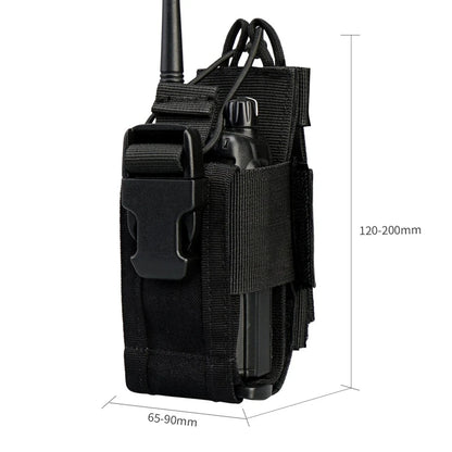 Pochette Radio Tactique MOLLE Oxford – Talkie-Walkie Universel | 8 Coloris | Corde Élastique Réglable - BLACKBEARD OUTDOOR INDUSTRIES