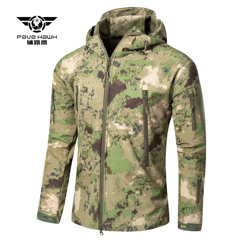Veste Softshell Homme Shark Skin - Chaude, Respirante et Résistante aux Intempéries - BLACKBEARD OUTDOOR INDUSTRIES