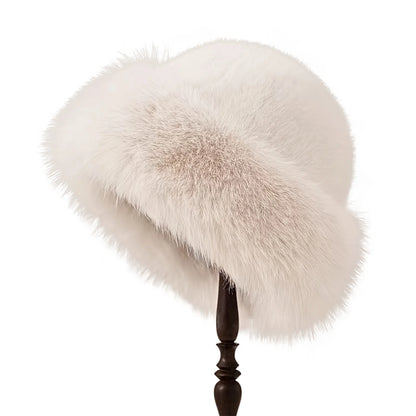 Bonnet d’hiver femme doux et chaud, style mongol