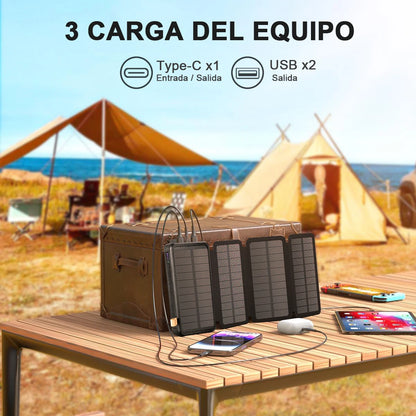 Chargeur Solaire Portable 20 000mAh – Idéal pour l’Extérieur - BLACKBEARD OUTDOOR INDUSTRIES
