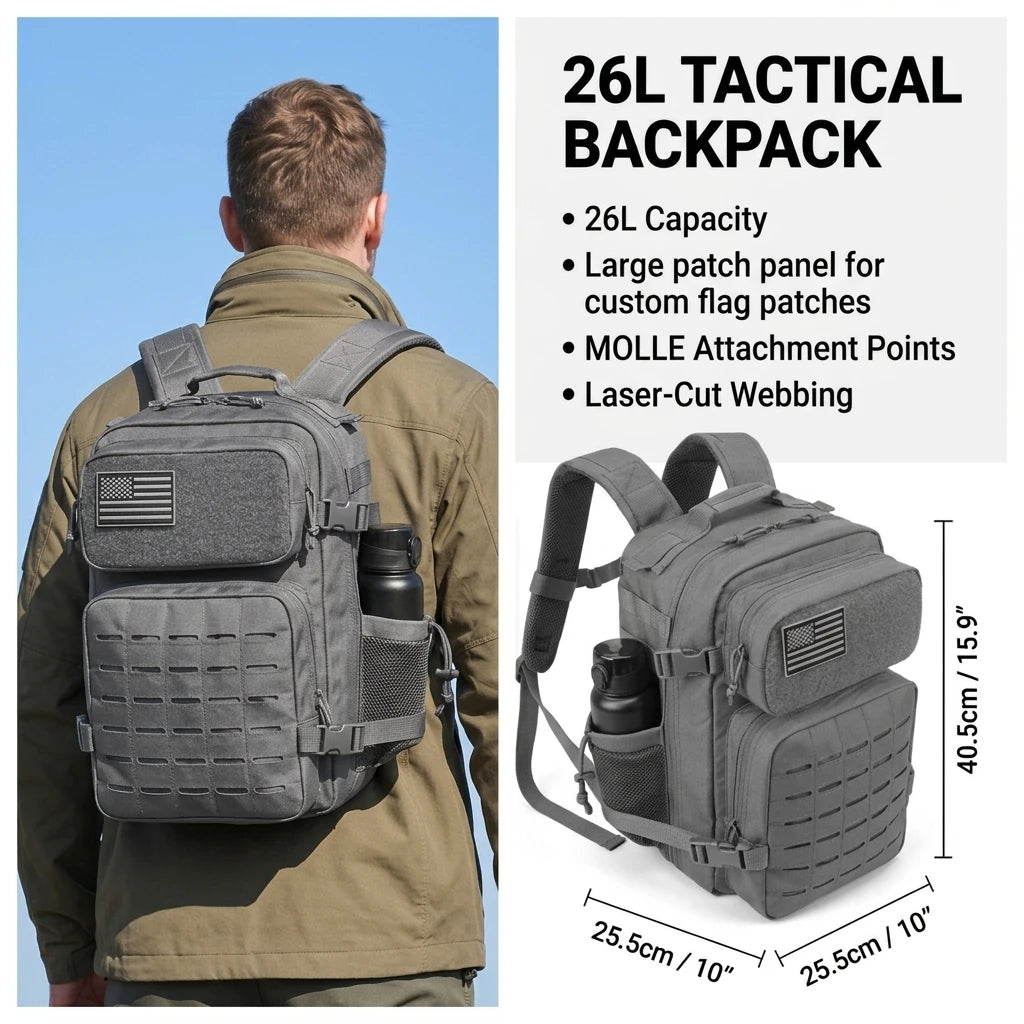 Sac à dos tactique femme 26 L
