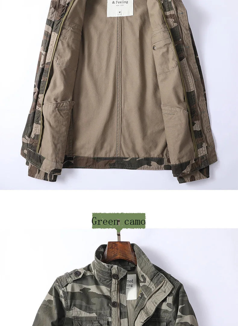 Veste Cargo en Denim pour Homme - Style Rétro avec Poches Multiples BLACKBEARD OUTDOOR INDUSTRIES