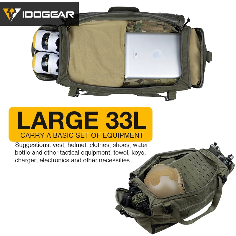 Sac tactique IDOGEAR 35117 33L transport équipement - BLACKBEARD OUTDOOR INDUSTRIES