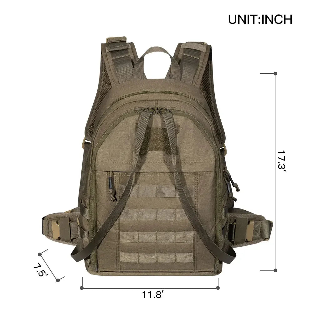 Sac à dos gilet tactique 20L MOLLE en Cordura