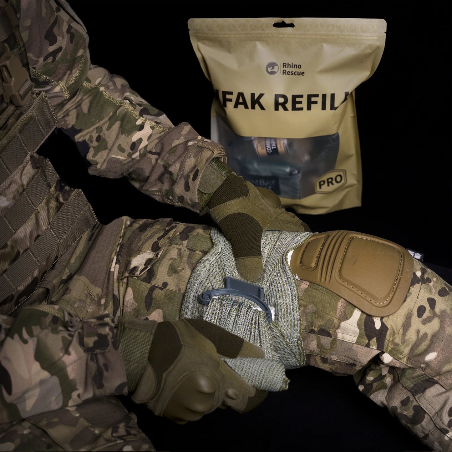 Kit Trauma Tactique IFAK Rhino Rescue – 7 ou 10 Pièces | Premiers Secours Combat & Urgence