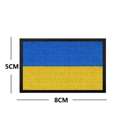 Patch Tactique Ukraine Brodé – Écusson Drapeau Ukrainien, Velcro Hook & Loop